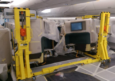 Outillage pour l’installation des sièges d’avion